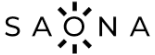 Logo with the word 'SAUNA' and a sun motif replacing the letter 'U'.
